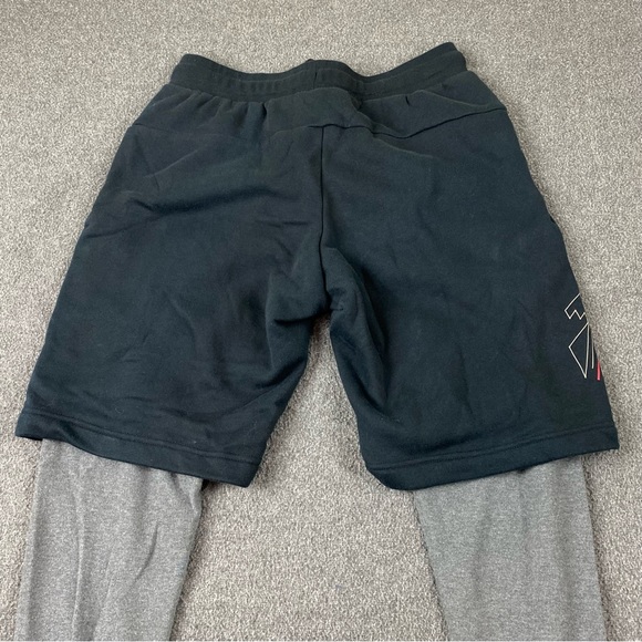 Nike Heritage N7 Black Warm Up Track Running Basketball Sweat Pants 2in1 Sz Med - Picture 10 of 12